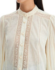 Zimmermann halliday lace-trimmed shirt