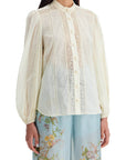 Zimmermann halliday lace-trimmed shirt