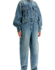 Zimmermann denim illustration overall jumpsuit