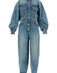 Zimmermann denim illustration overall jumpsuit