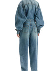 Zimmermann denim illustration overall jumpsuit