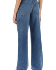 Tory Burch high-waisted cargo style jeans in