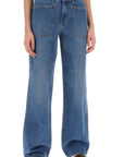 Tory Burch high-waisted cargo style jeans in