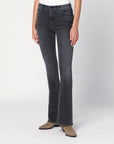 Mother The Weekender cropped jeans in grey