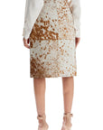 Saks Potts "leopard print midi skirt