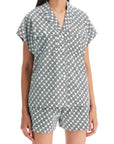 Tory Burch printed poplin camp shirt