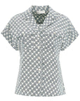 Tory Burch printed poplin camp shirt