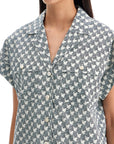 Tory Burch printed poplin camp shirt