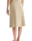 Tory Burch denim trapeze skirt with