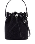 Tory Burch monogram t bucket bag with rhinest