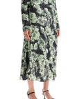 Tory Burch printed satin skirt