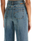 Zimmermann wide leg jeans illustration design product