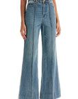 Zimmermann wide leg jeans illustration design product