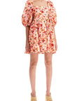 Zimmermann short linen lightburst dress for women