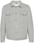 Brunello Cucinelli Coats Light Grey