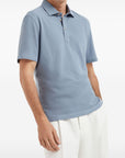 Brunello Cucinelli T-shirts and Polos Clear Blue