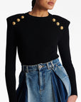 Balmain Sweaters Black