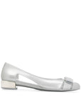 Ferragamo With Heel Silver