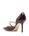 Jimmy Choo With Heel Bordeaux