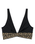 Versace greca print bikini top