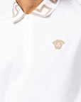 Versace Greca short-sleeved polo shirt