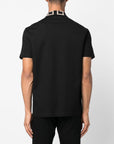 Versace Medusa greca polo in black