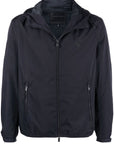 Emporio Armani water-repellent hooded jacket