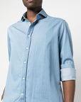 Brunello Cucinelli Shirts Clear Blue