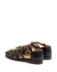 Valentino Garavani Vlogo Signature Fisherman Sandal In 20mm Calfskin