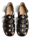 Valentino Garavani Vlogo Signature Fisherman Sandal In 20mm Calfskin