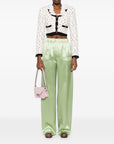 Valentino wide leg silk trousers