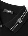 Versace Medusa embroidered polo