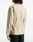 Woolrich Garment-Dyed Pure Cotton Overshirt beige