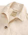 Woolrich Garment-Dyed Pure Cotton Overshirt beige