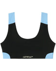 Off White Bra With Colour-Block Design