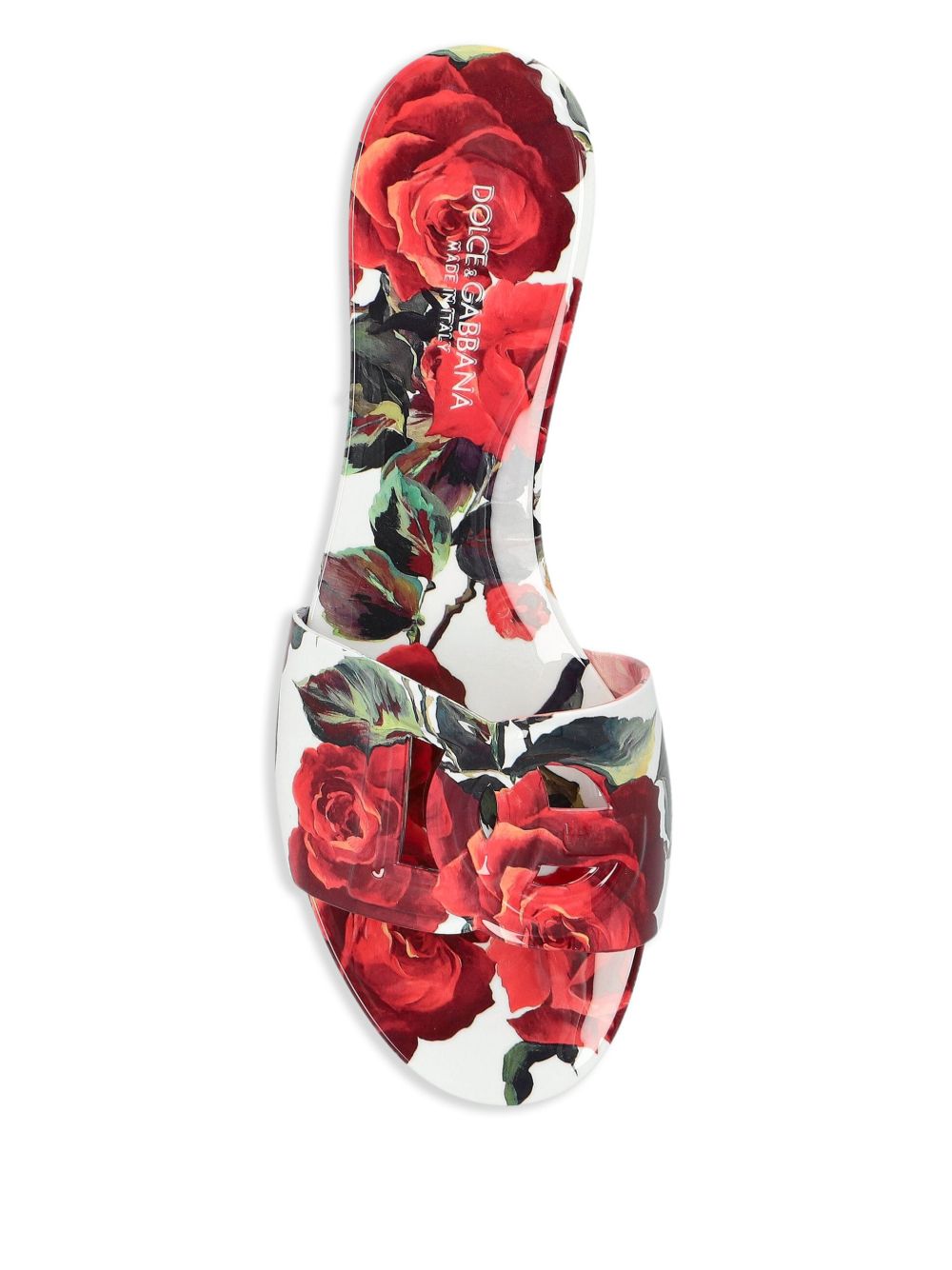 Dolce &amp; Gabbana floral-print slides