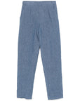 Emporio Armani Trousers Clear Blue