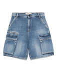 Semicouture Shorts Clear Blue