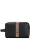 Paul Smith Signature Stripe leather washbag