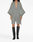Burberry Vintage Check Reversible Wool Cape