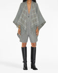 Burberry Vintage Check Reversible Wool Cape