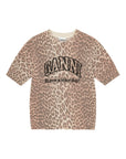GANNI T-shirts and Polos Brown