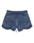 Zimmermann Coco embroidered denim shorts
