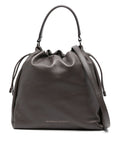 Brunello Cucinelli Mellow small bucket bag in soft leather with monili