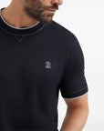 Brunello Cucinelli T-shirts and Polos Blue