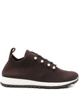 Jimmy Choo Veles Cashmere Melange Knit Trainers with Pearl Buttons