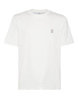 Brunello Cucinelli Cotton jersey crew neck T-shirt with logo