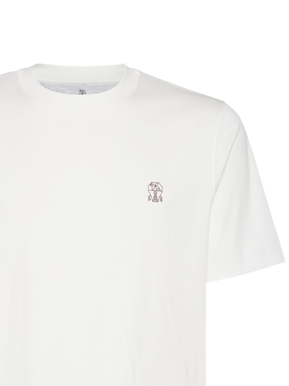 Brunello Cucinelli Cotton jersey crew neck T-shirt with logo