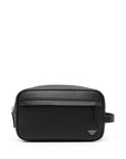 Emporio Armani logo-plaque wash bag