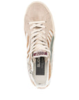 Golden Goose Slide in zebra-print pony skin with laminated leather flash